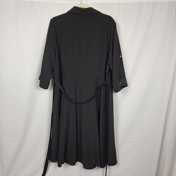 Sharagano Black Button-Down Dress NWOT #2629 - Picture 9 of 13